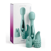 JimmyJane Canna - Teal 21.8 cm Massage Wand with 3 Interchangeable Heads - Mr and Mrs D's
